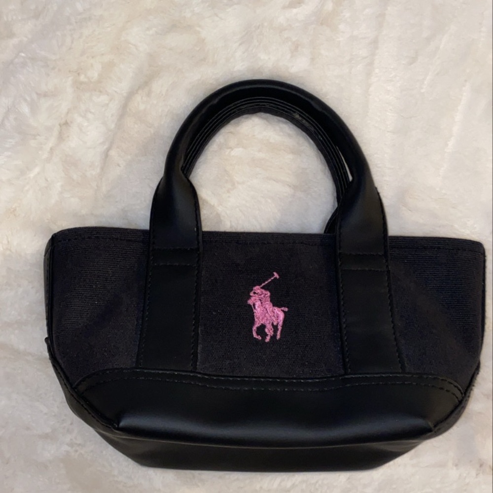 Ralph Lauren Pink and Black Mini Bag